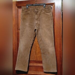 VINTAGE 1970s Levi’s Corduroy Pants Mens 38x30 Tag SF 207 Wide Leg Flare